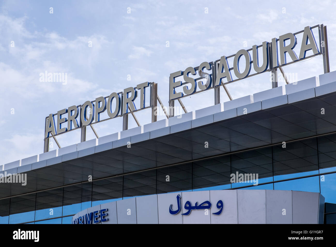 Flughafen von Essaouira, Marokko Stockfoto