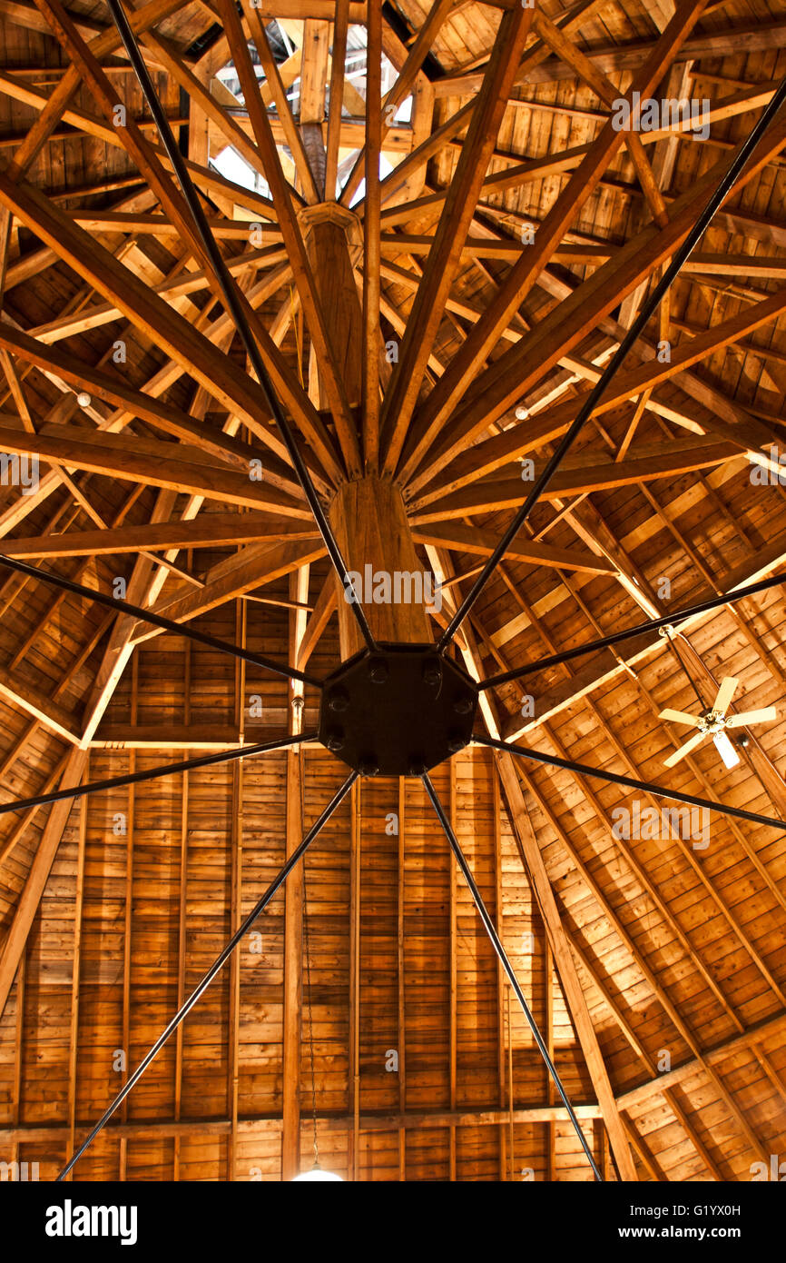 Old Orchard Beach, Ocean Park, neunzehnten Jahrhunderts Chautauqua religiöse Erweckung Zentrum. Innere des "Tempels" Stockfoto