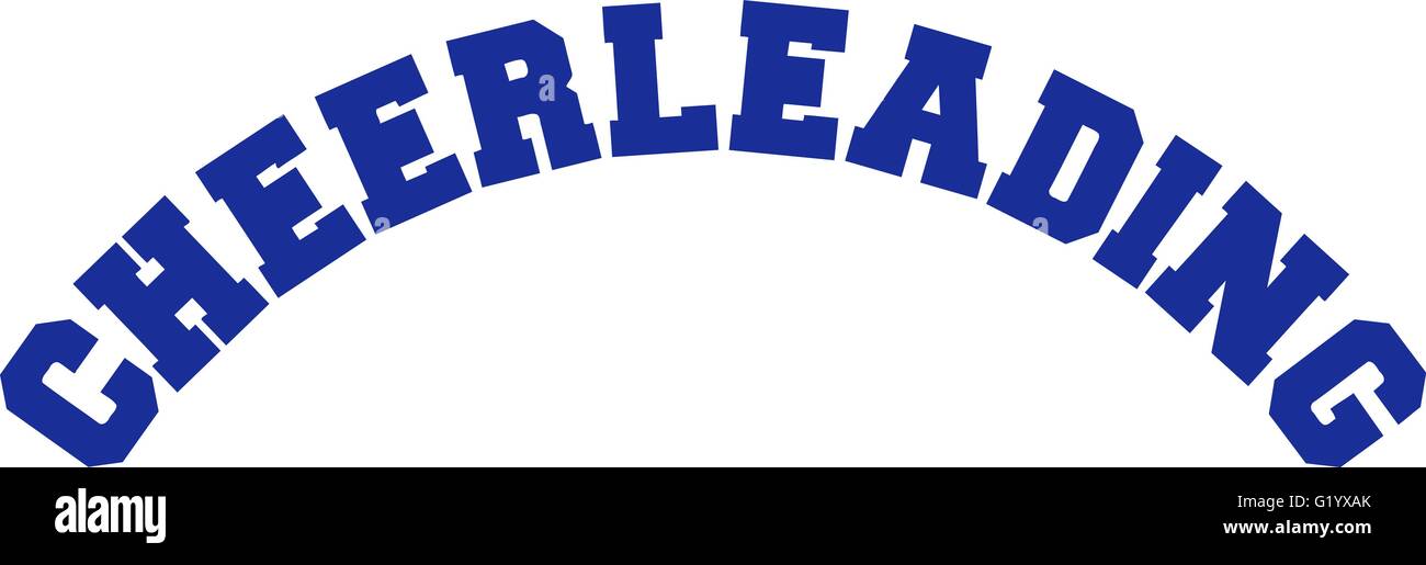 Cheerleader Wort Stock Vektor