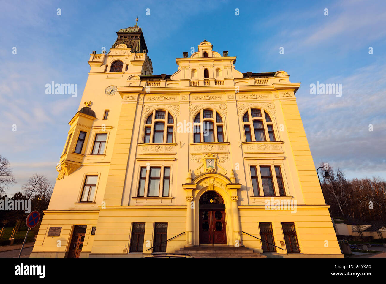 Altes Rathaus in Ostrava Stockfoto