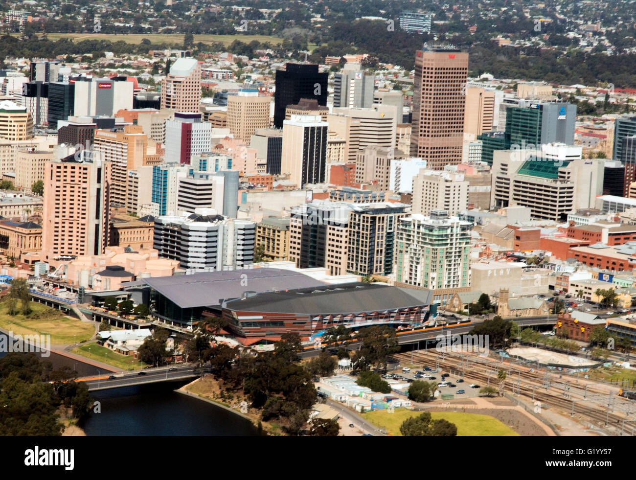 Die Stadt Adelaide in Australien Stockfoto