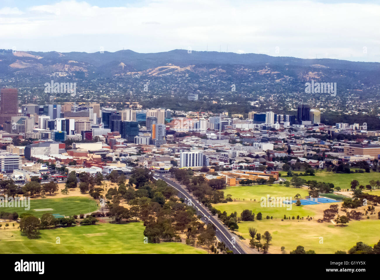 Die Stadt Adelaide in Australien Stockfoto