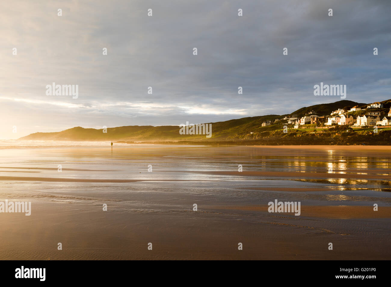 Woolacombe Beach in der englischen Grafschaft North Devon, UK. Stockfoto