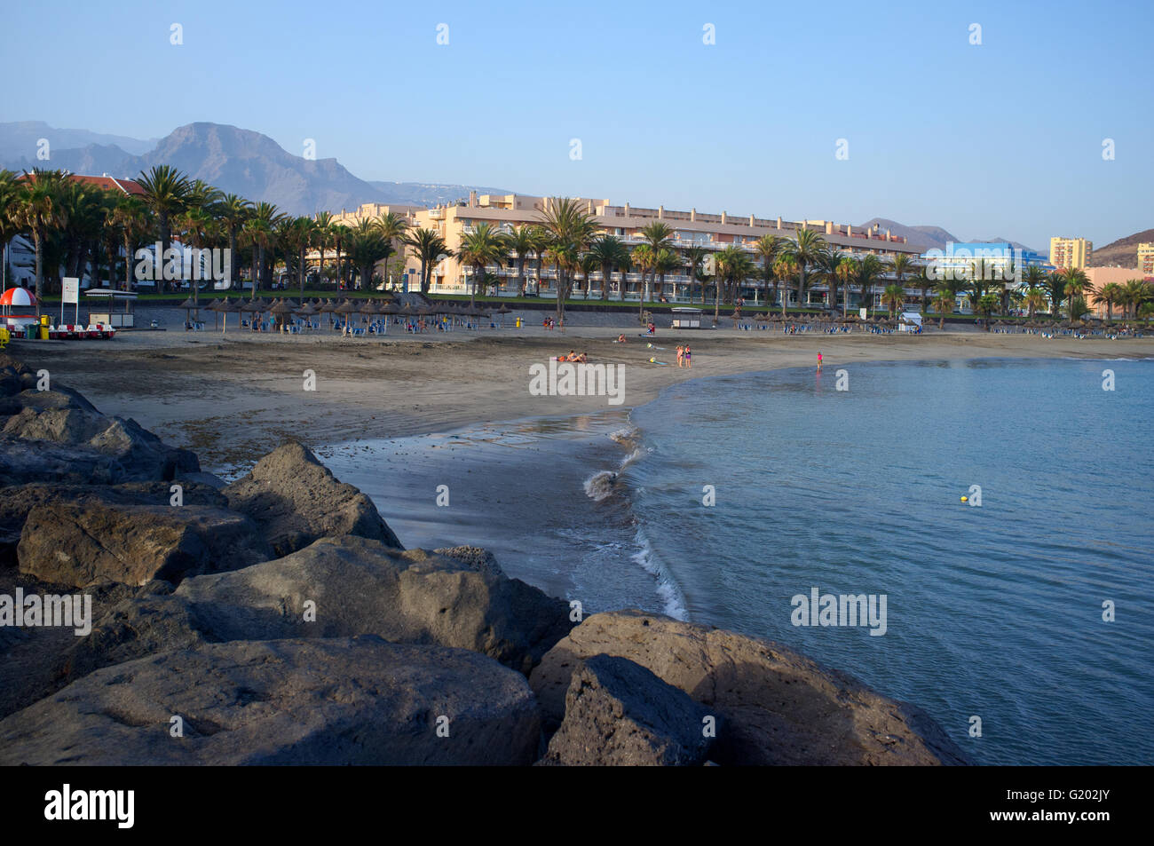 Playa De Las Vistas, Santa Cruz De Tenerife, Spanien Stockfoto