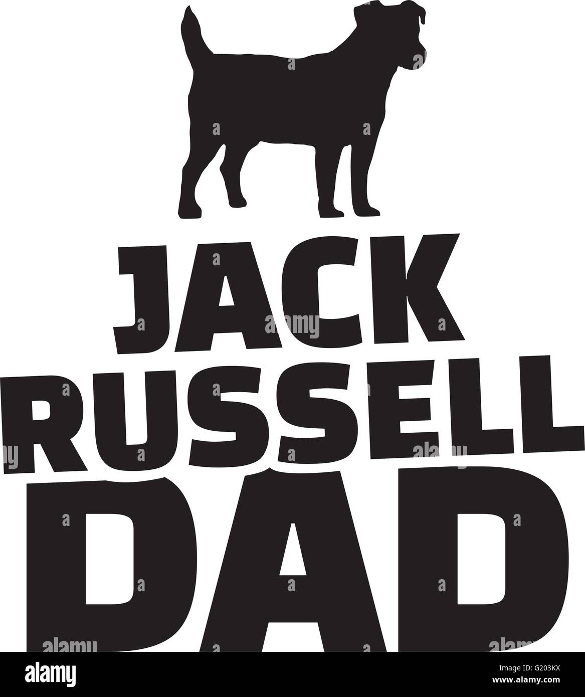 Jack Russell Vater Stock Vektor