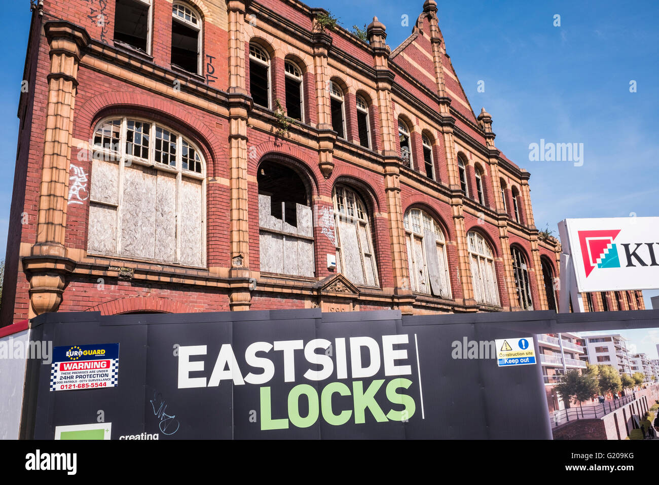 Eastside sperrt Entwicklung, Birmingham, West Midlands, England, U.K Stockfoto