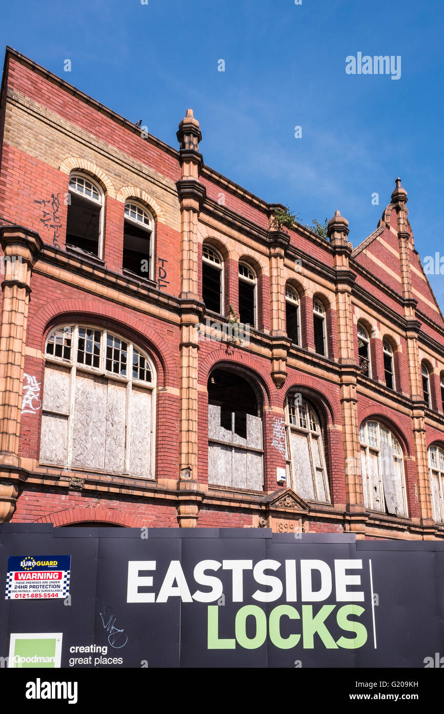 Eastside sperrt Entwicklung, Birmingham, West Midlands, England, U.K Stockfoto