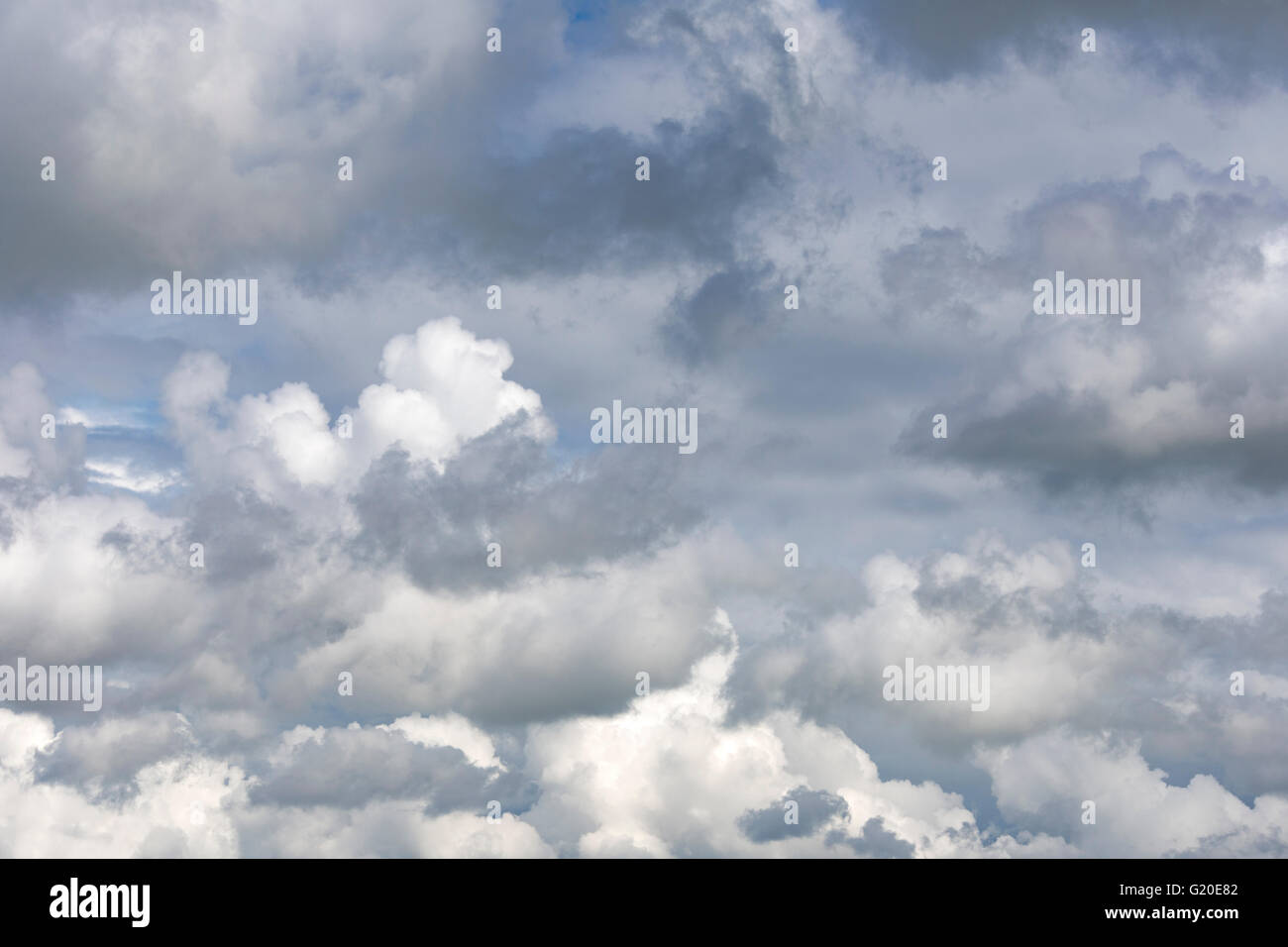 Gewitterwolken über einen englischen Landschaftsgarten, England, UK Stockfoto