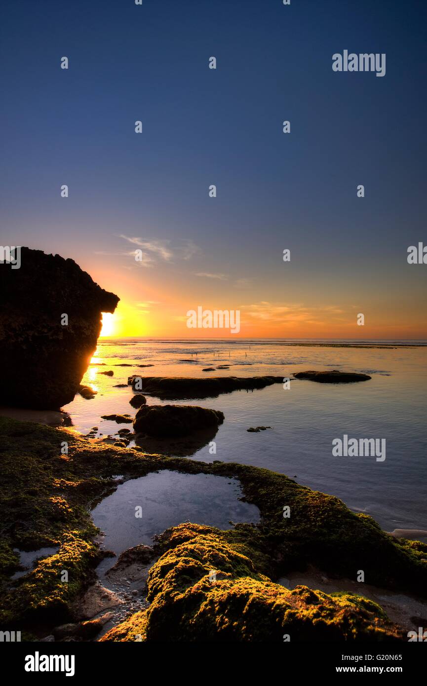 Die Farben des Sonnenuntergangs, Bali, Indonesien Stockfoto