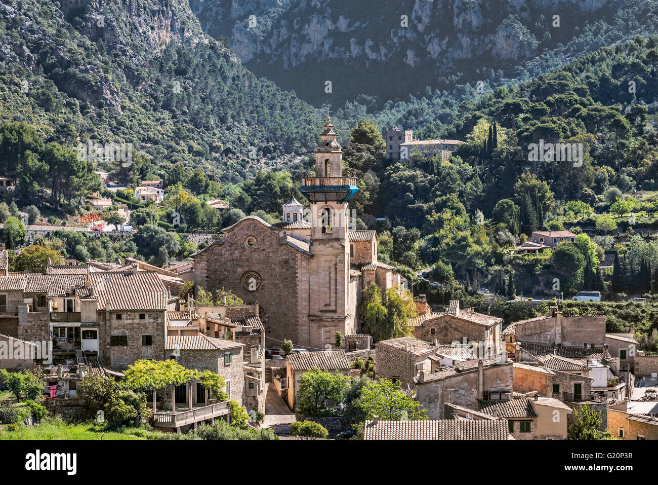 Valldemossa-Dorf und seine königlichen Carthusian Monastery (Real Cartuja), Mallorca, Spanien Stockfoto