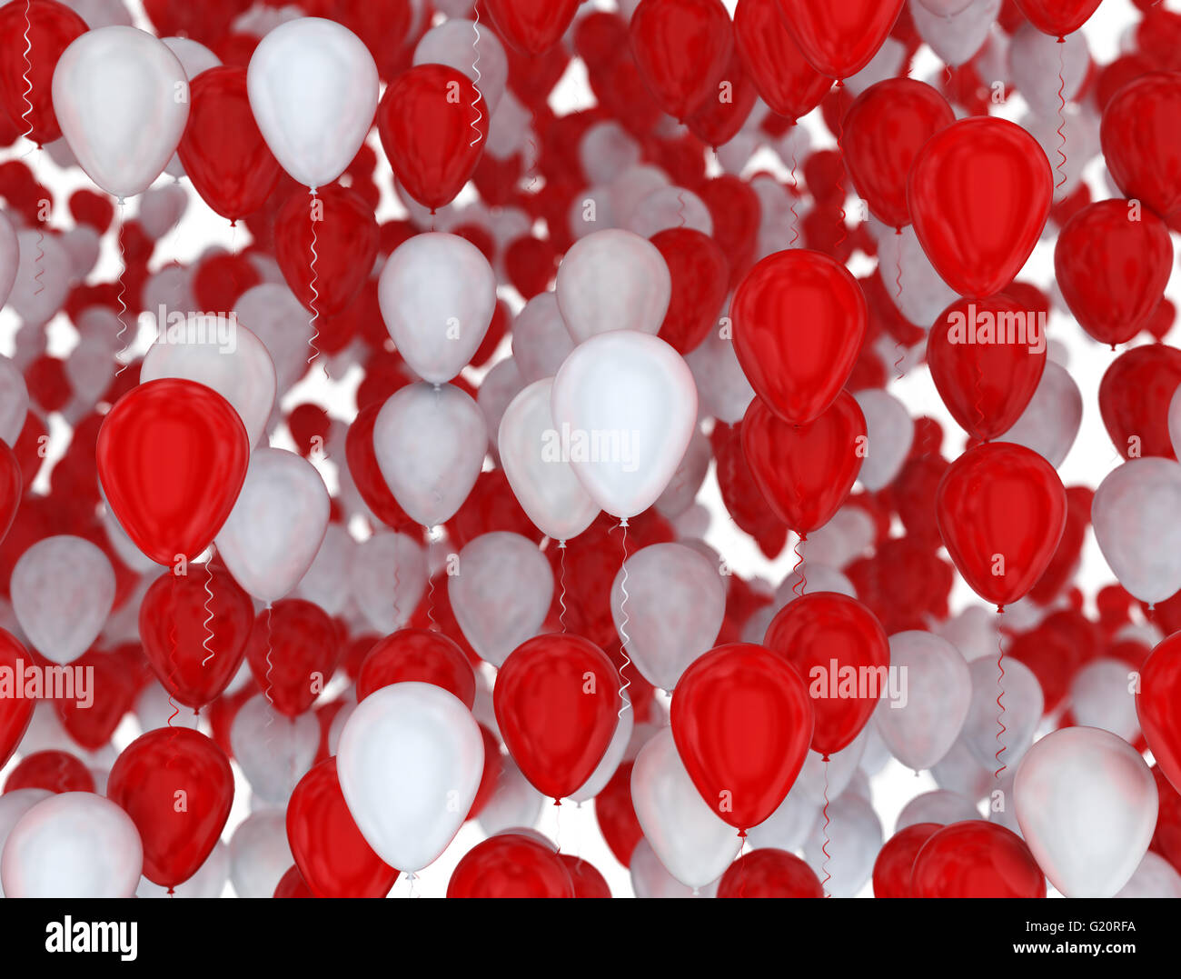 Rot Party Ballons Stockfoto
