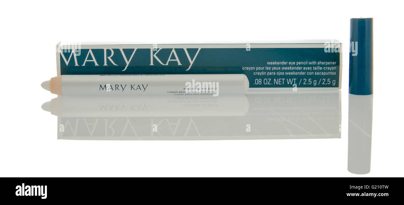 Winneconne, Wisconsin - 9. Mai 2016: Mary Kay Make-up auf eine isolierte Hintergrund Stockfoto