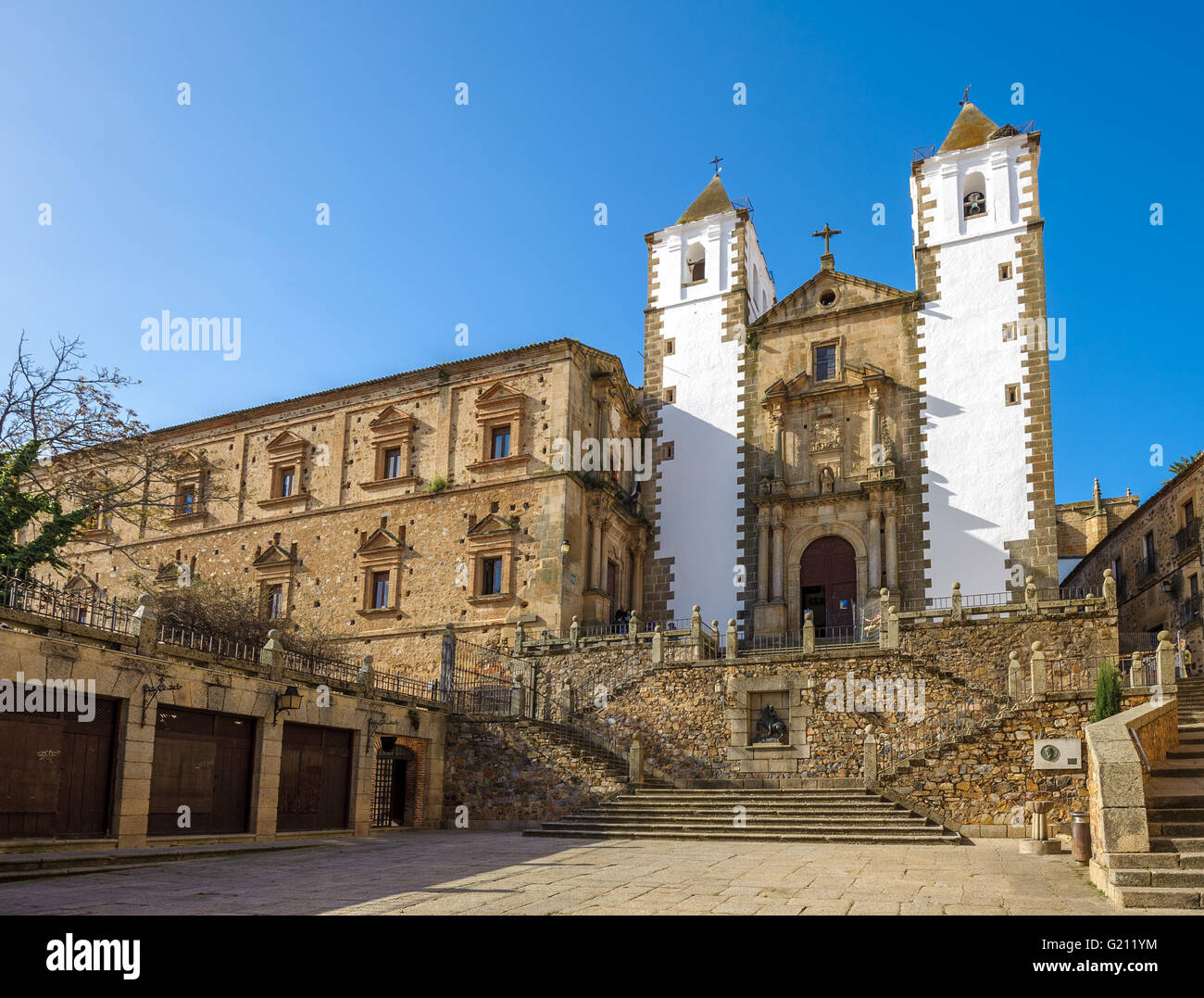 Altstadt von Cáceres, Spanien Stockfoto