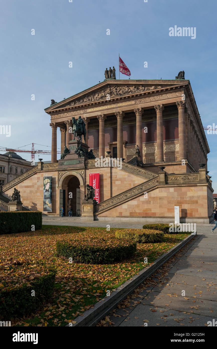 Alte Nationalgalerie-Museum auf der Museumsinsel (Museum Insel) neoklassizistischen Gebäude 1876 Friedrich August Stüler Architekten, Berlin Stockfoto