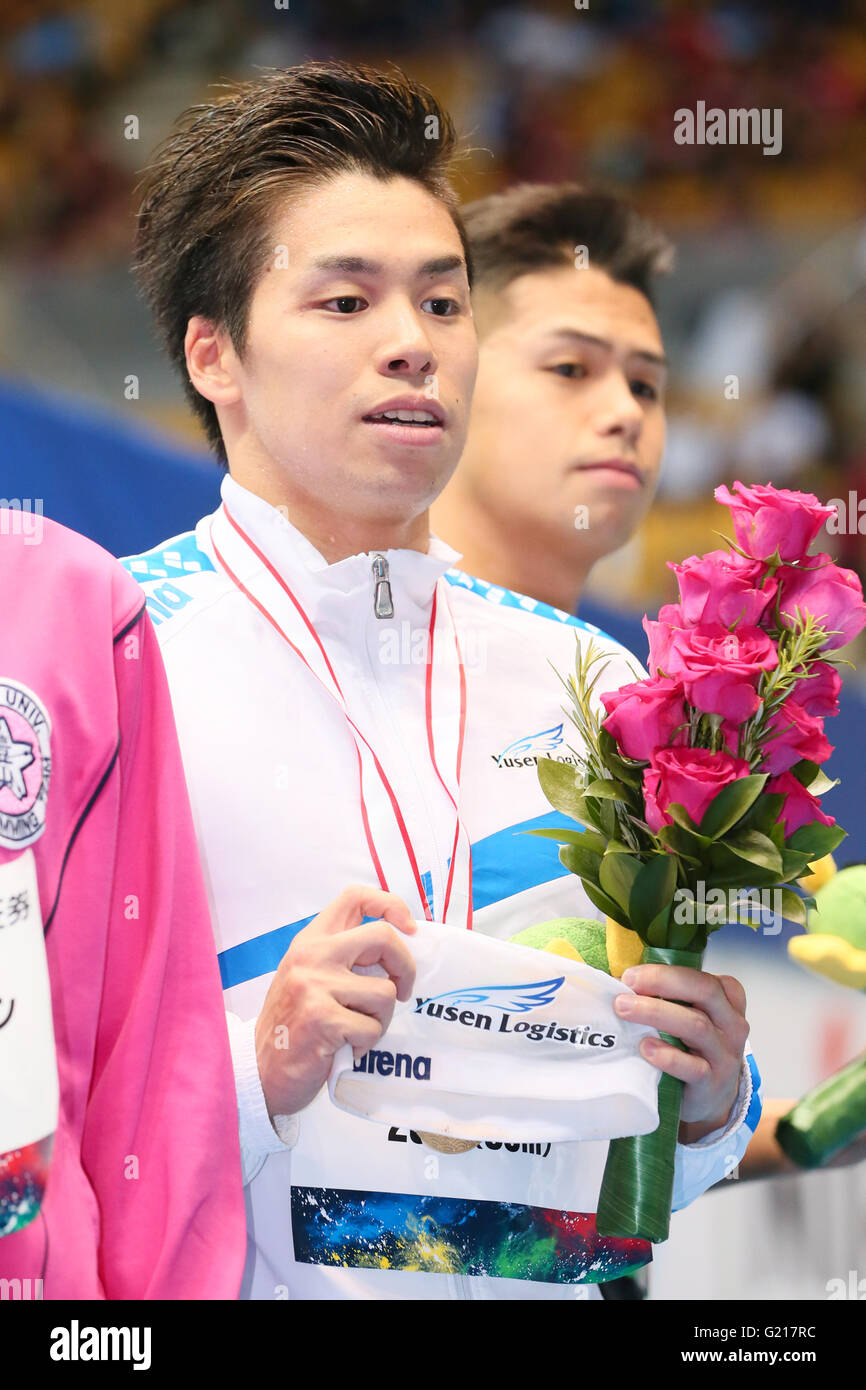 Ayatsugu Hirai, 20. Mai 2016 - Schwimmen: Japan Open 2016 Männer 1500 m Freistil Preisverleihung Tatsumi International Swimming Center in Tokio, Japan. (Foto von Yohei Osada/AFLO SPORT) Stockfoto