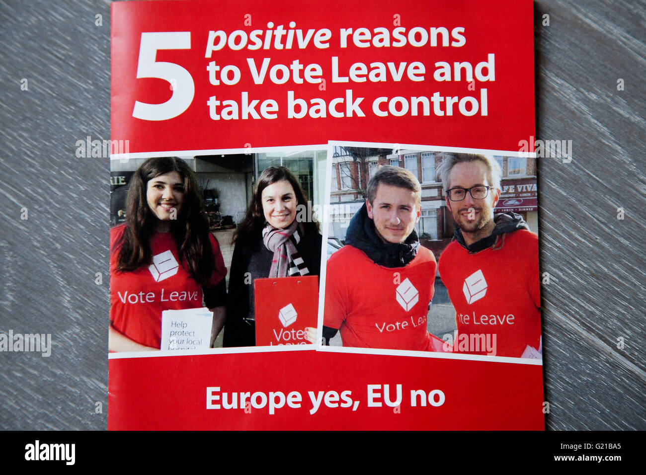 Nord-London, UK 22. Mai 2016 - Kampagne Broschüre durch Abstimmung verlassen EU Credit: Dinendra Haria/Alamy Live News Stockfoto