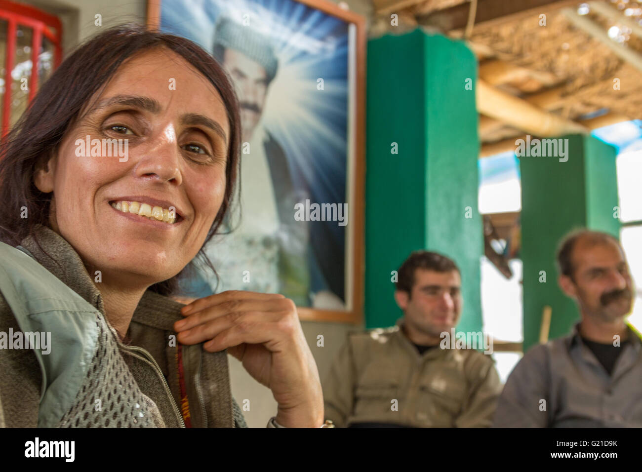 Qandil, Irak. 15. Mai 2016. Im Qandil-Gebirge hat die Guerilla der Arbeiter Partei Kurdistans (PKK) seinen Hauptsitz des Betriebs. Sie steuern ein riesiges Gebiet, das fast auf einer täglichen Basis durch die Türkei bombardiert wird. Entgegen der offiziellen Verlautbarungen des türkischen Militärs sagen die Guerilla, die Bombardierungen seit august 2015 acht Zivilisten und drei Guerilla-Kämpfer getötet haben. © Willi Effenberger/Pacific Press/Alamy Live-Nachrichten Stockfoto