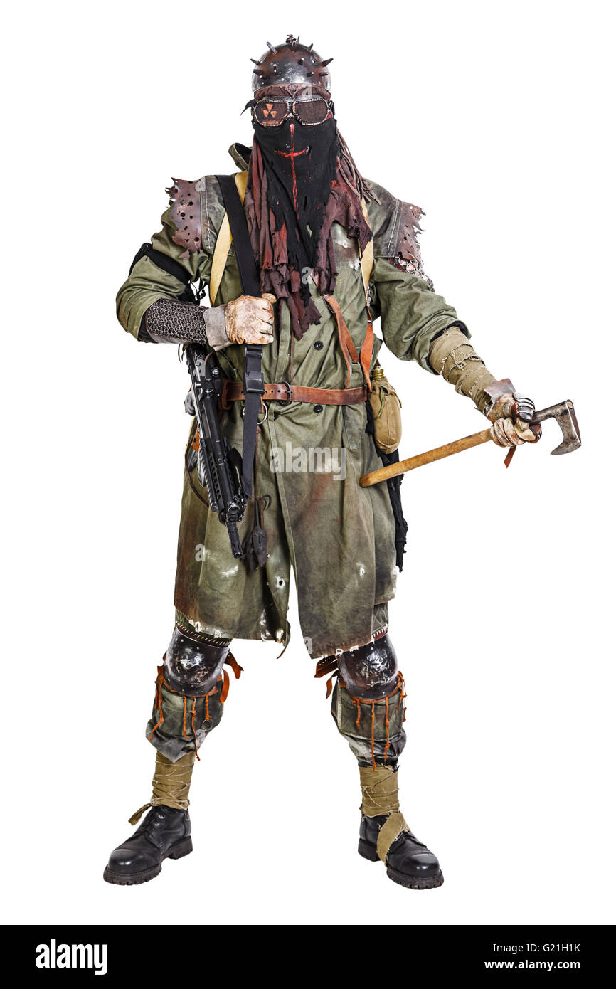 Studioaufnahme von nuklearen survivor Stockfoto