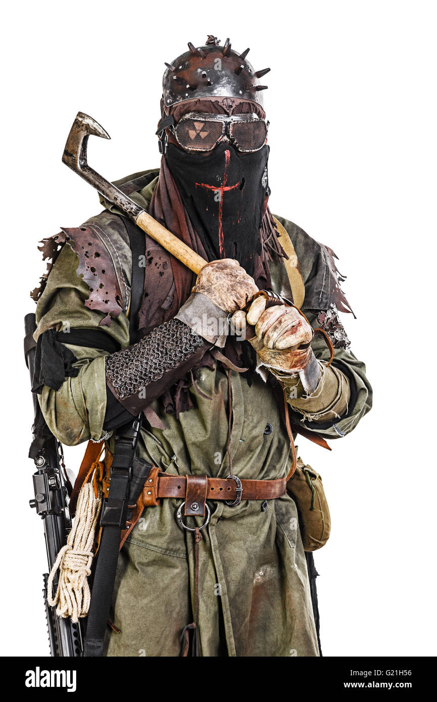 Studioaufnahme von nuklearen survivor Stockfoto