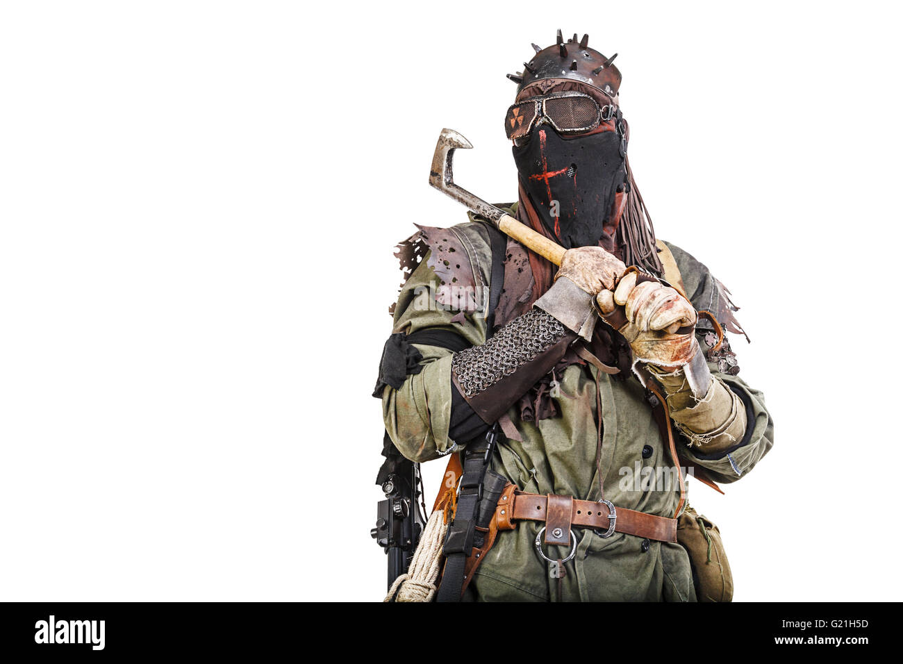 Studioaufnahme von nuklearen survivor Stockfoto