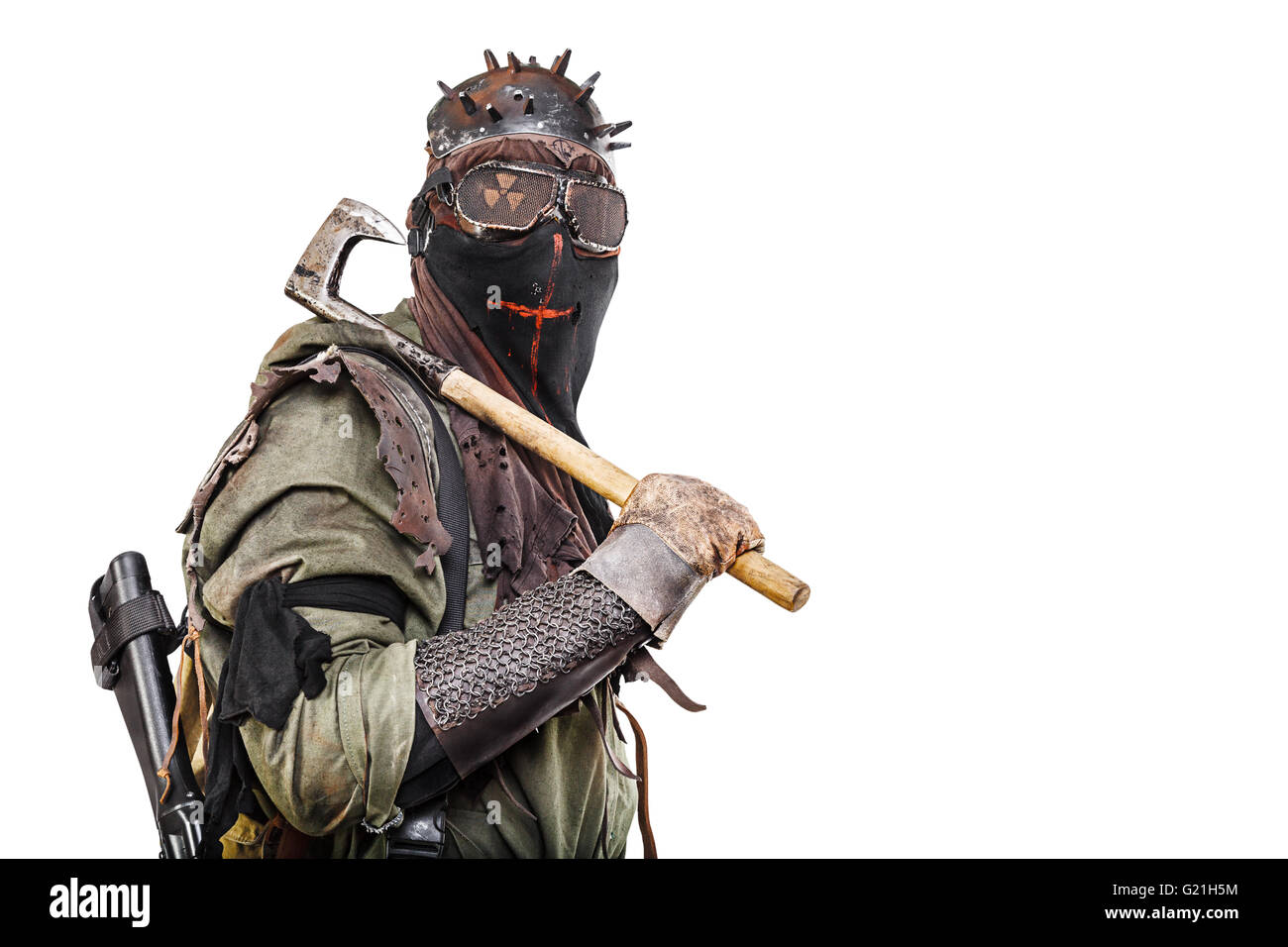 Studioaufnahme von nuklearen survivor Stockfoto