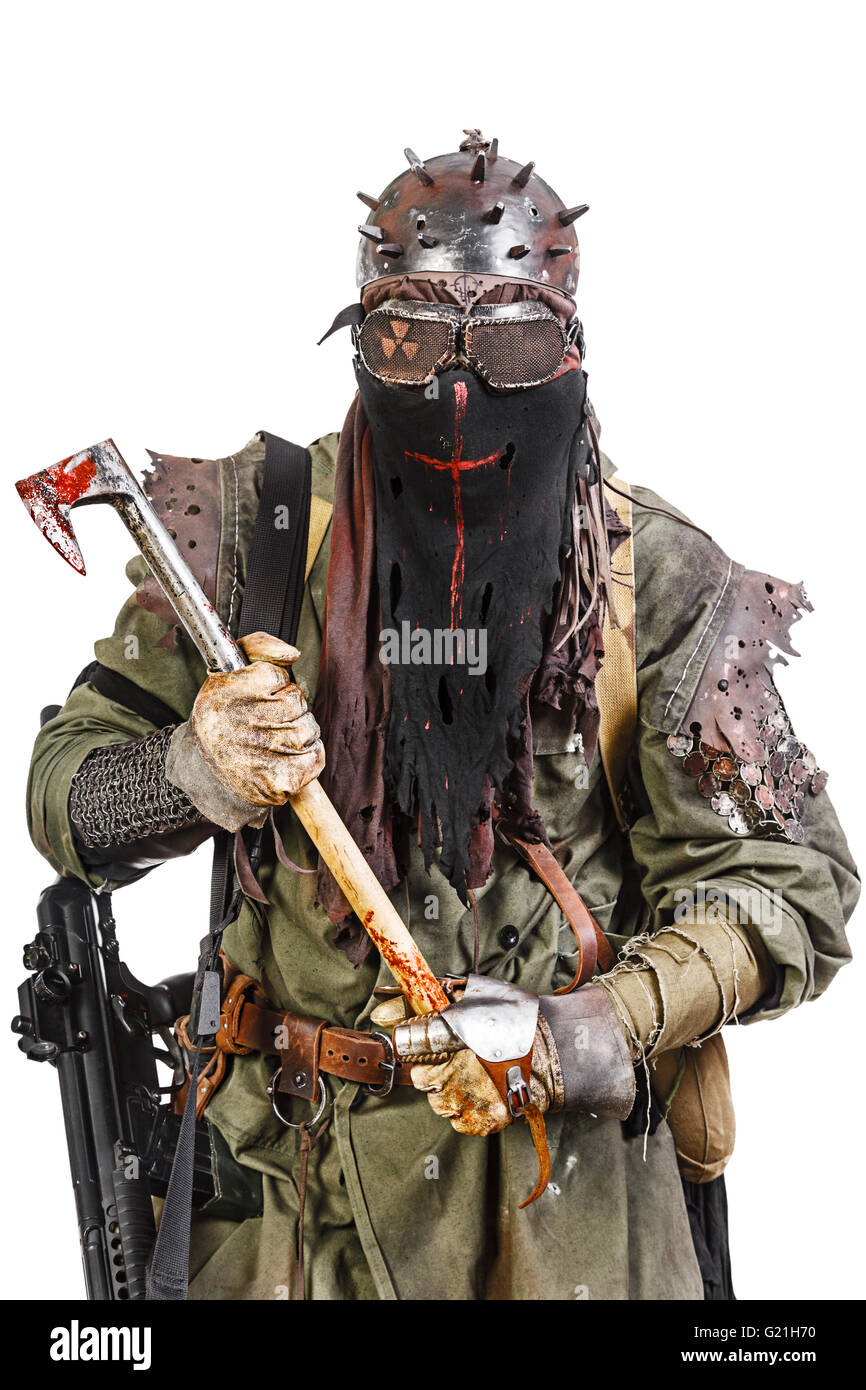 Studioaufnahme von nuklearen survivor Stockfoto