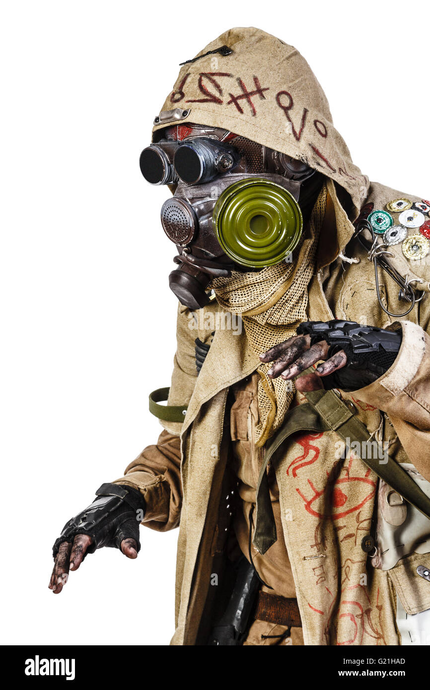 Studioaufnahme von nuklearen survivor Stockfoto