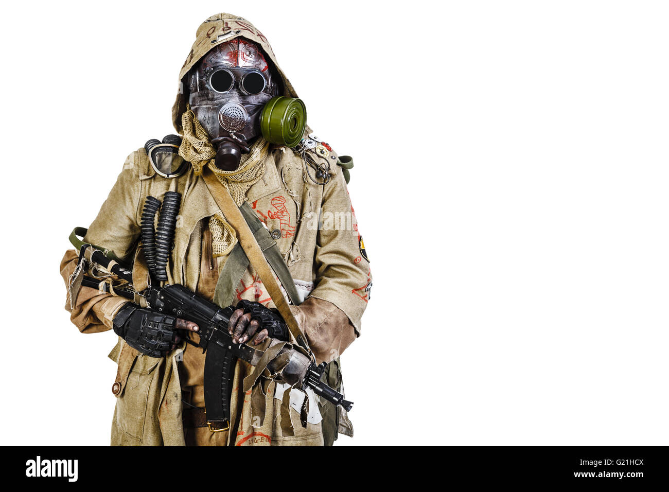 Studioaufnahme von nuklearen survivor Stockfoto