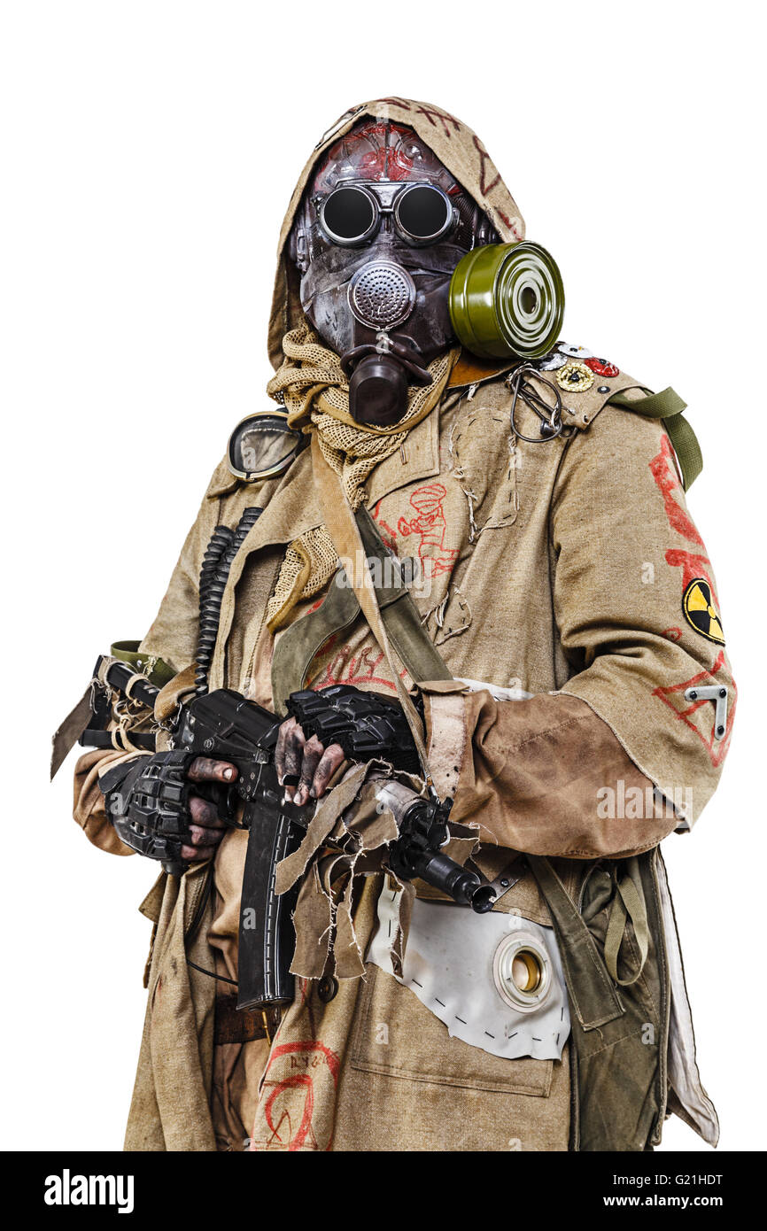 Studioaufnahme von nuklearen survivor Stockfoto