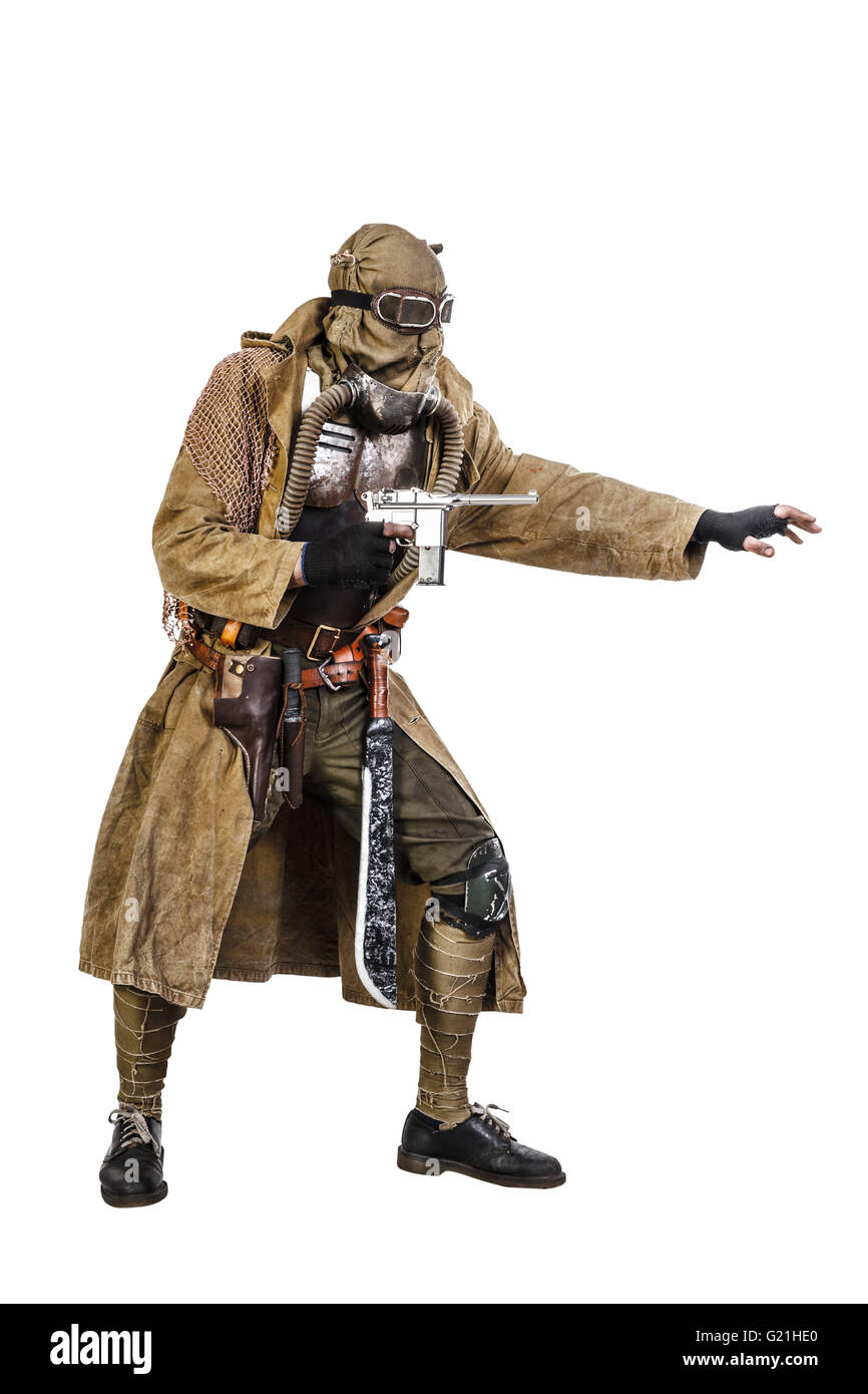 Studioaufnahme von nuklearen survivor Stockfoto