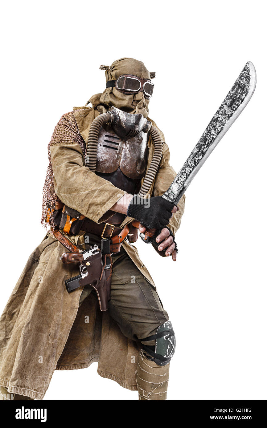 Studioaufnahme von nuklearen survivor Stockfoto