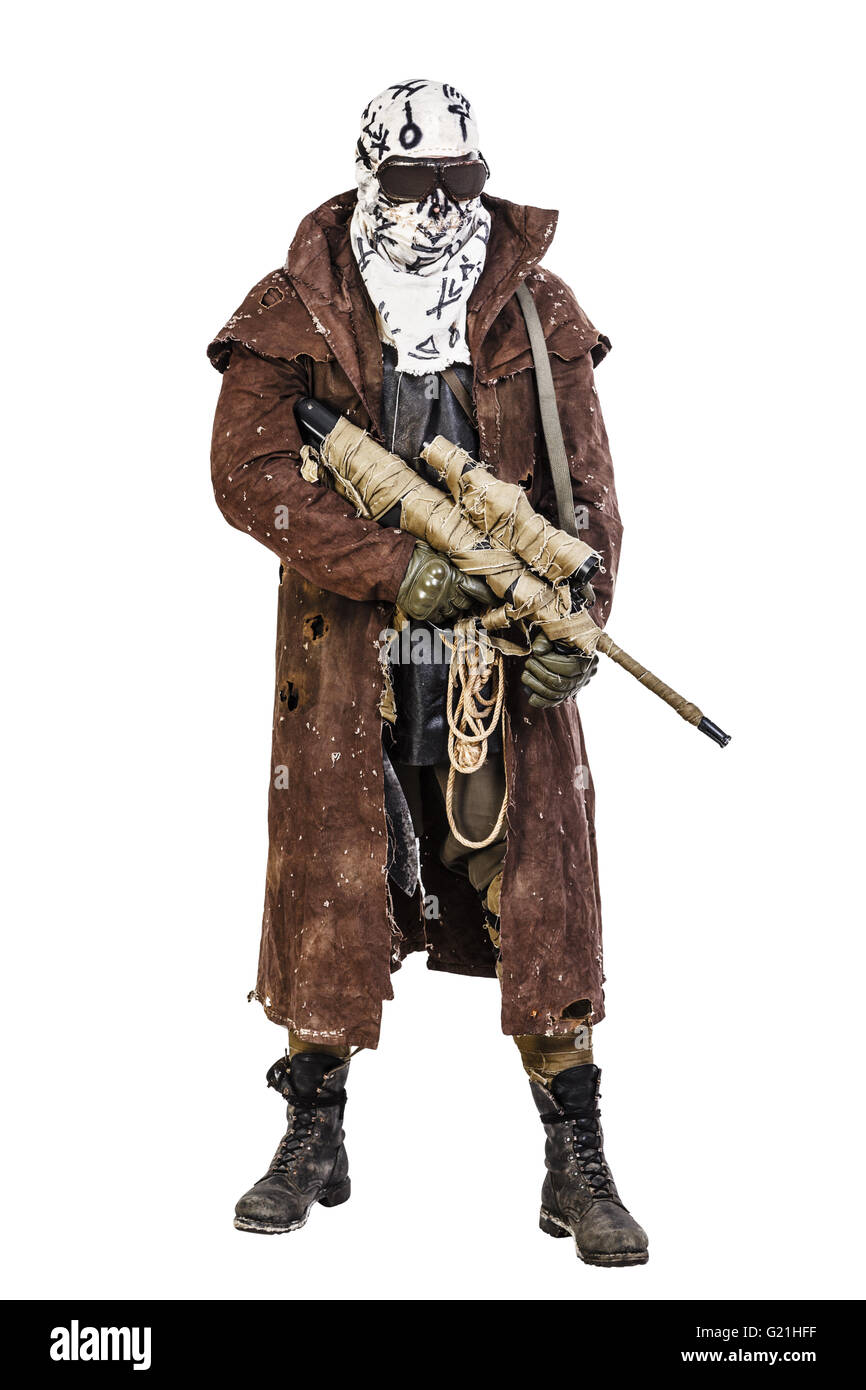 Studioaufnahme von nuklearen survivor Stockfoto