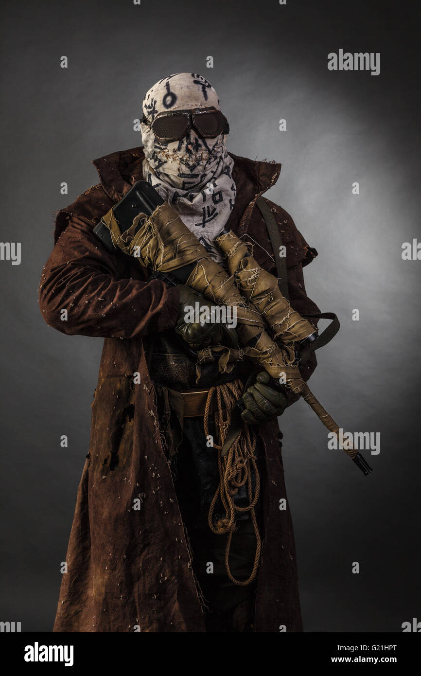 Studioaufnahme von nuklearen survivor Stockfoto