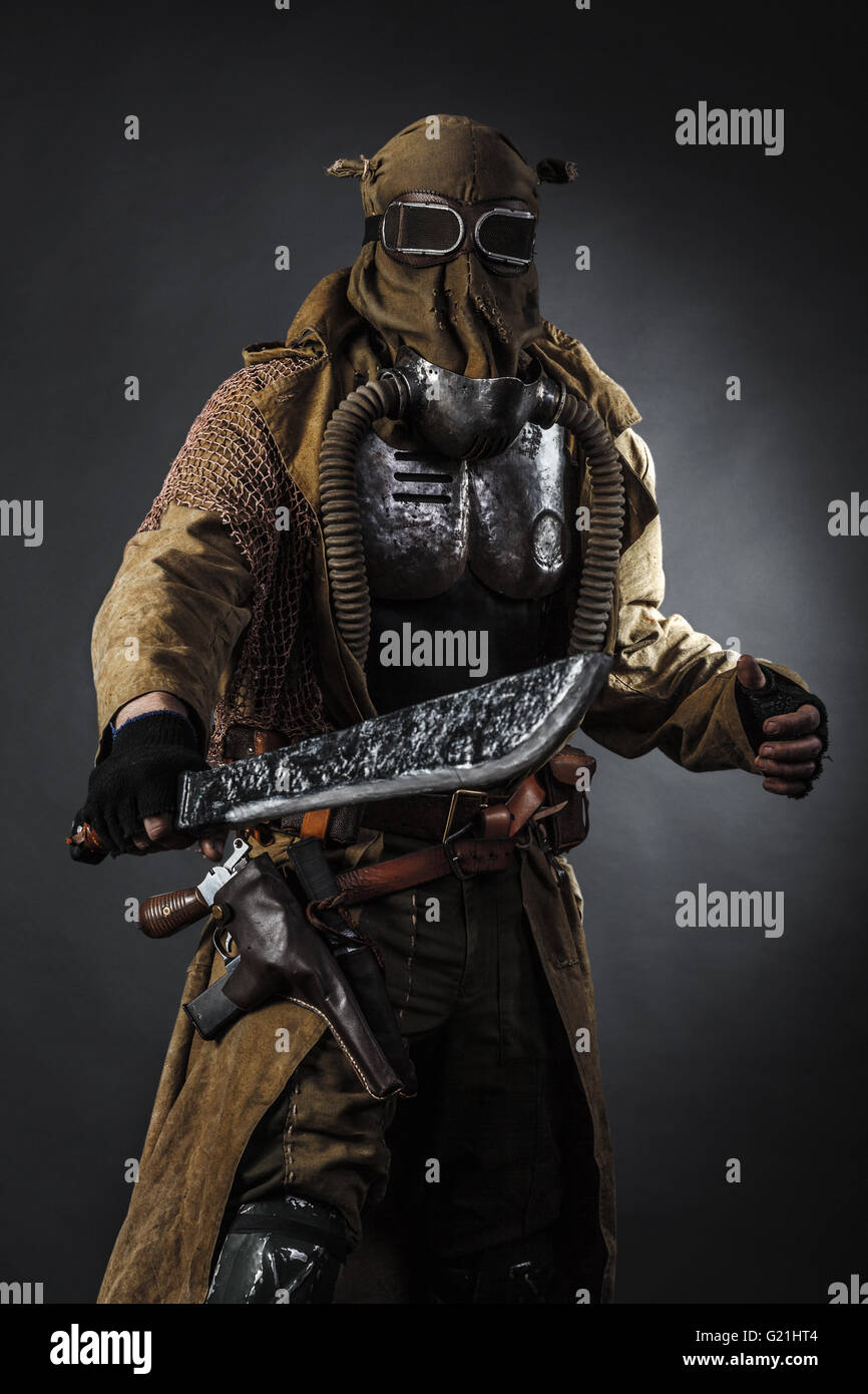 Studioaufnahme von nuklearen survivor Stockfoto