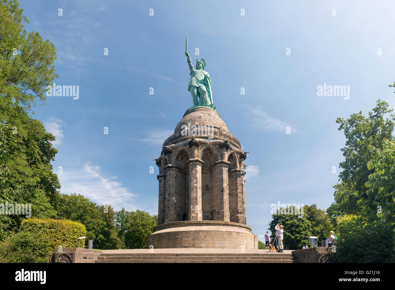 Hermannsdenkmal, Denkmal, Teutoburger Wald, Nordrhein-Westfalen, Deutschland Stockfoto