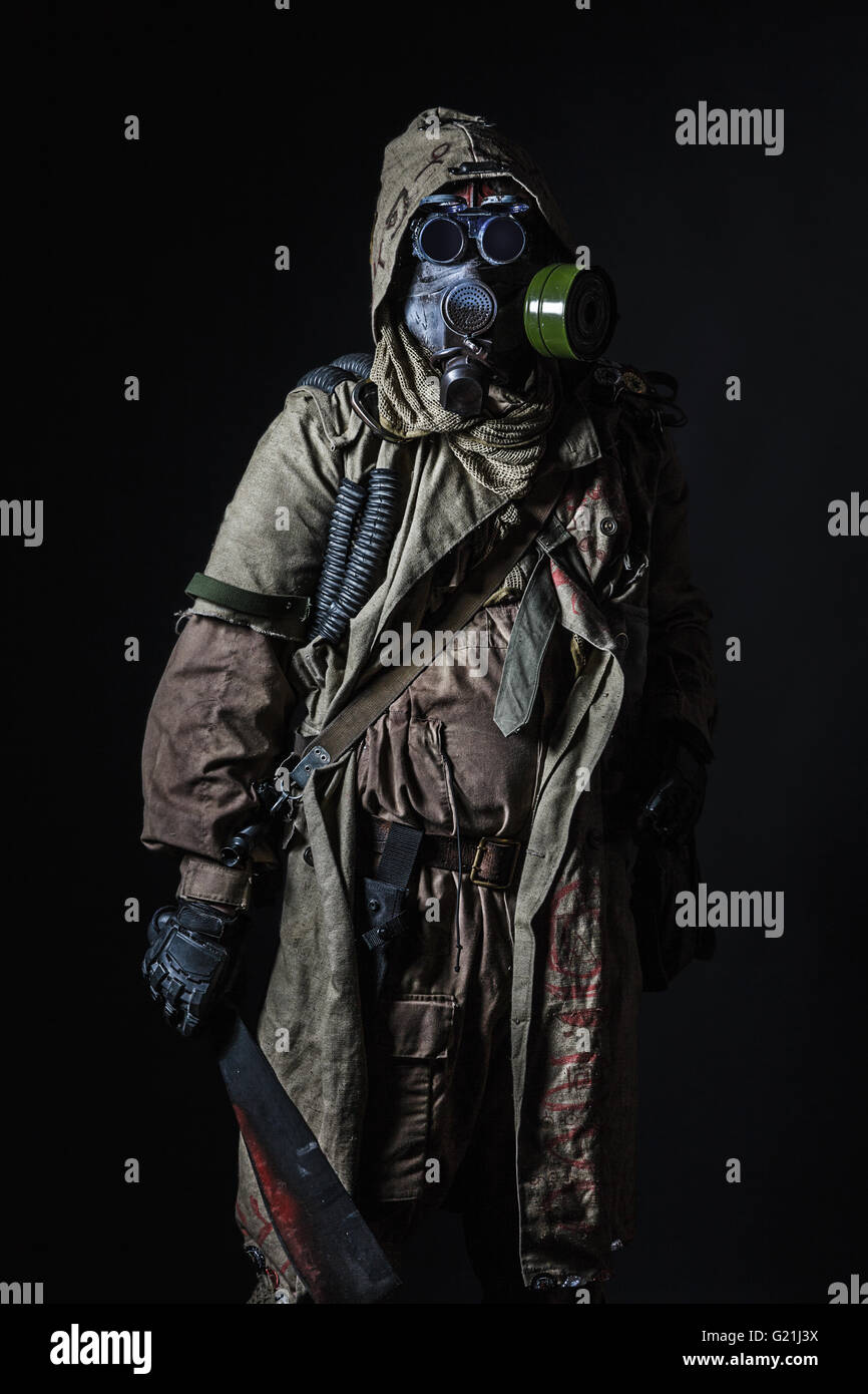 Studioaufnahme von nuklearen survivor Stockfoto