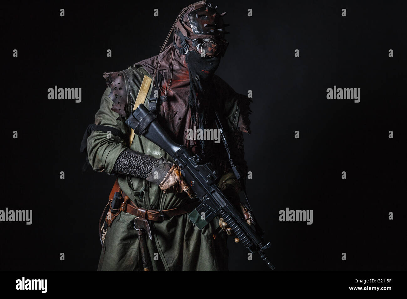 Studioaufnahme von nuklearen survivor Stockfoto