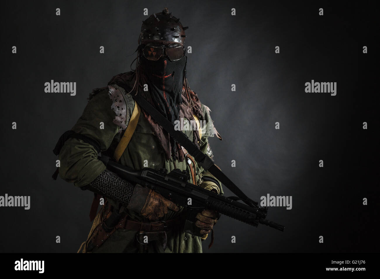 Studioaufnahme von nuklearen survivor Stockfoto