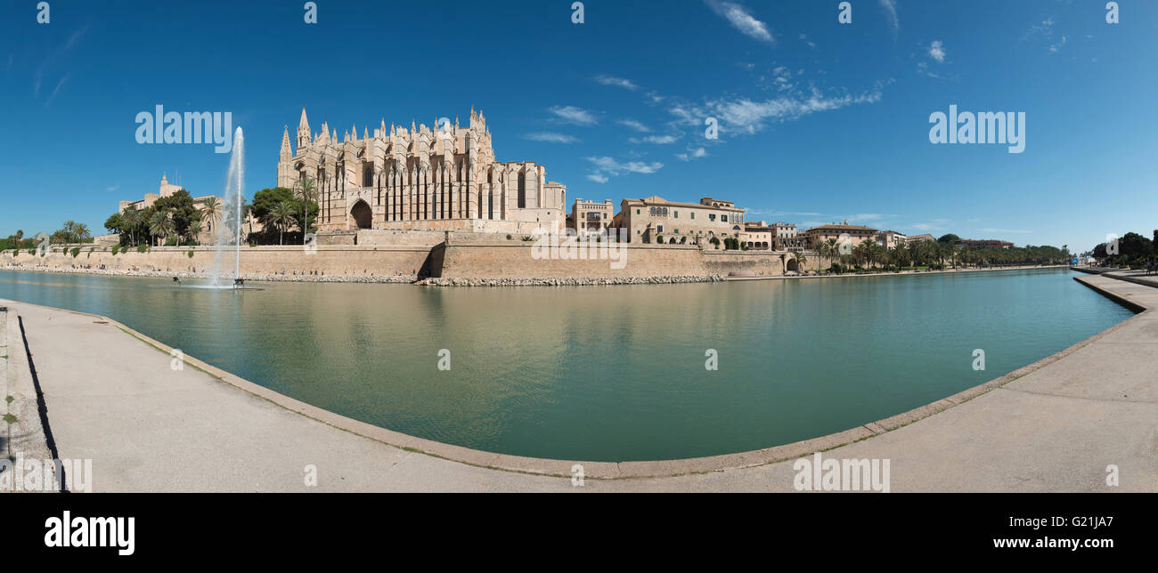 Kathedrale von Palma, Palma de Mallorca, Mallorca, Balearen, Spanien Stockfoto
