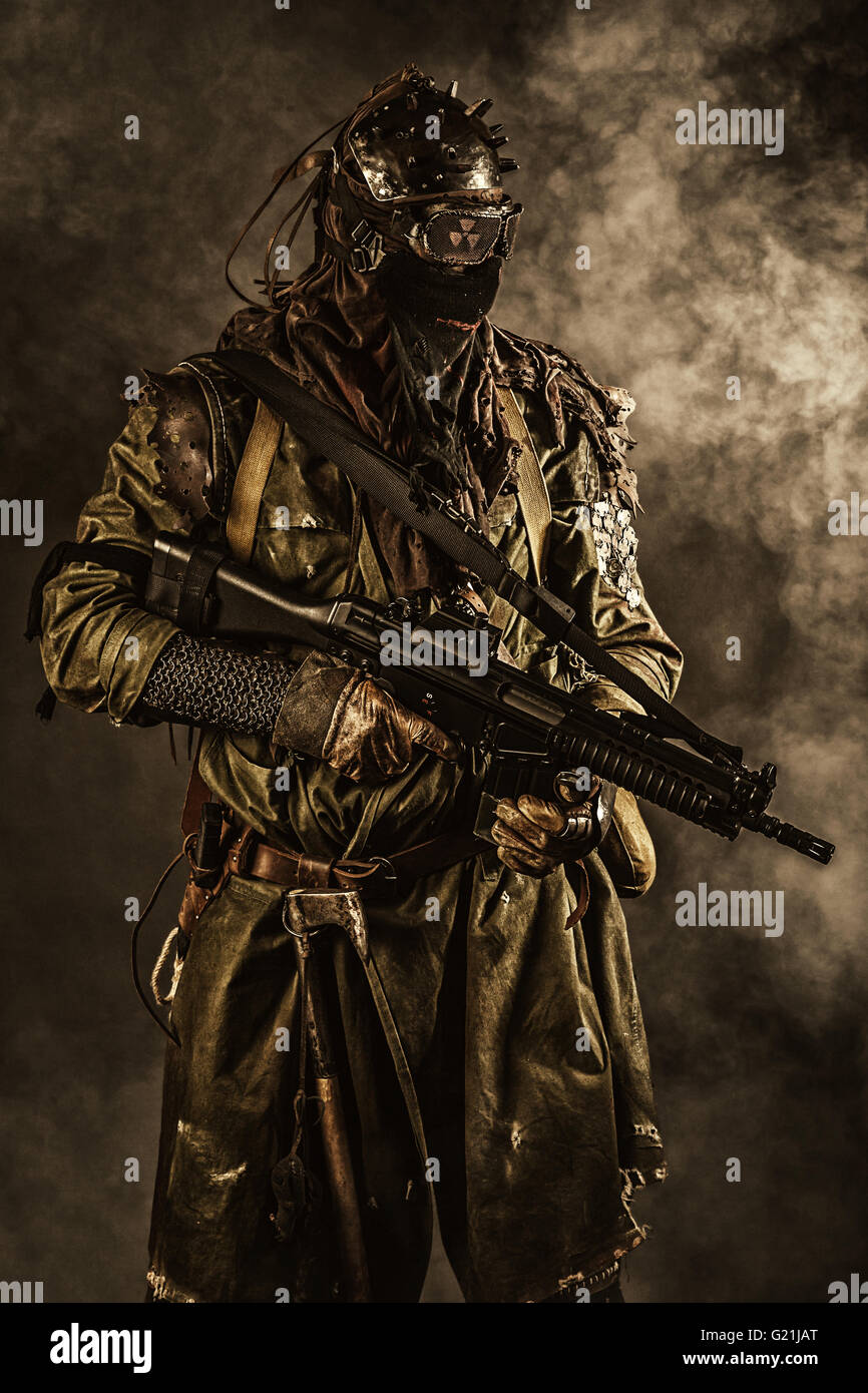 Studioaufnahme von nuklearen survivor Stockfoto