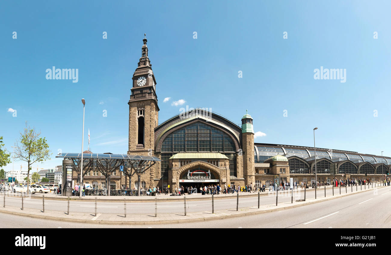 Central Station mit Wandelhalle oder Promenade Halle, Hamburg, Deutschland Stockfoto