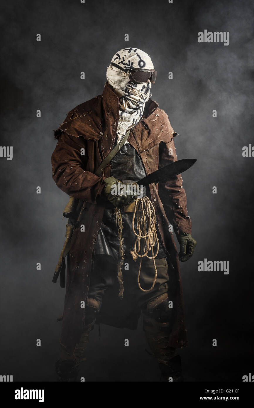 Studioaufnahme von nuklearen survivor Stockfoto