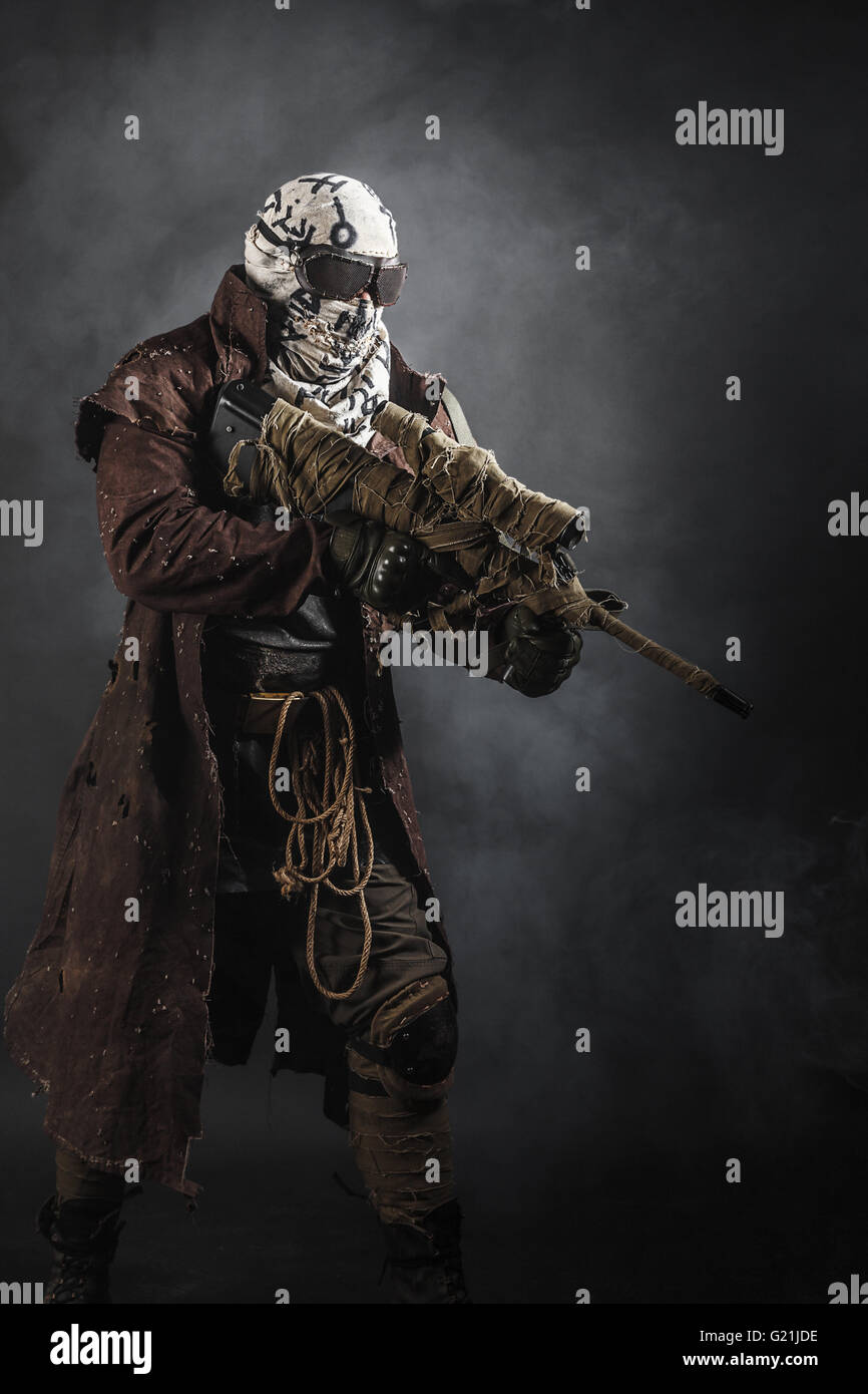 Studioaufnahme von nuklearen survivor Stockfoto