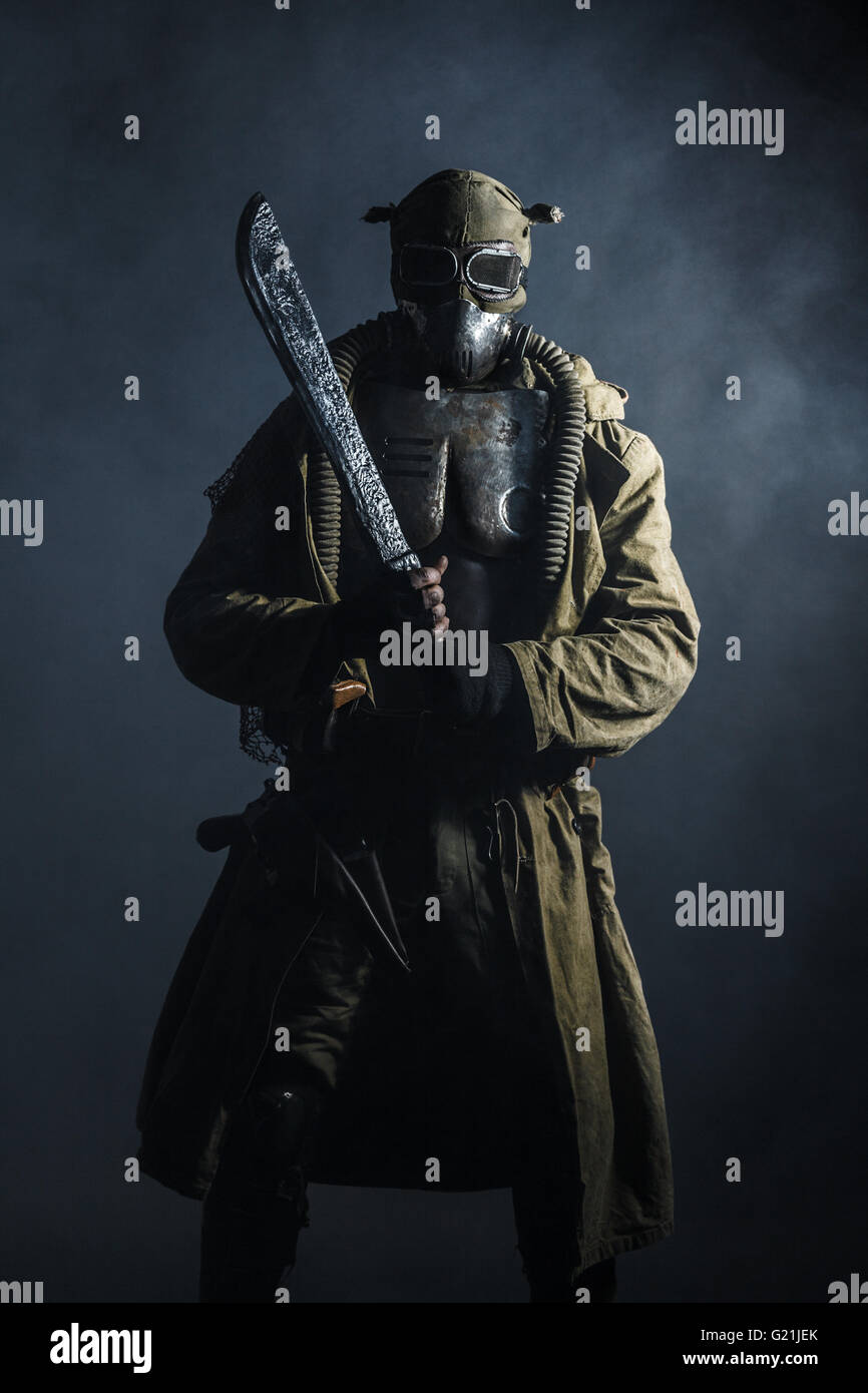 Studioaufnahme von nuklearen survivor Stockfoto