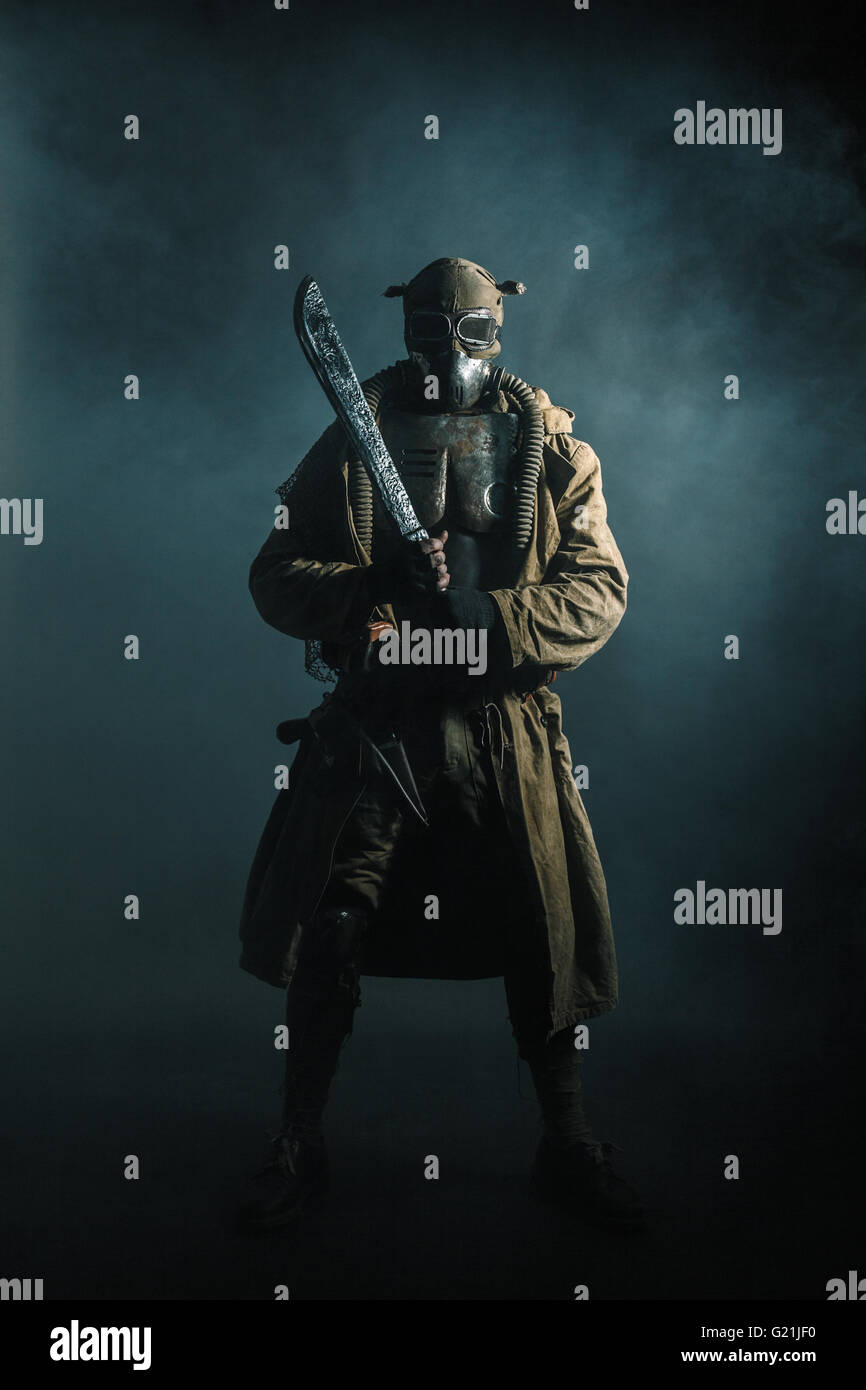 Studioaufnahme von nuklearen survivor Stockfoto