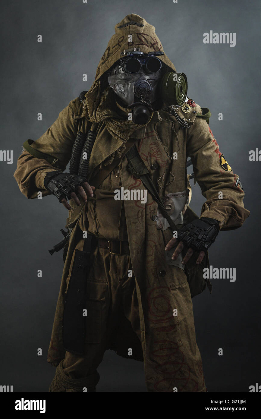 Studioaufnahme von nuklearen survivor Stockfoto