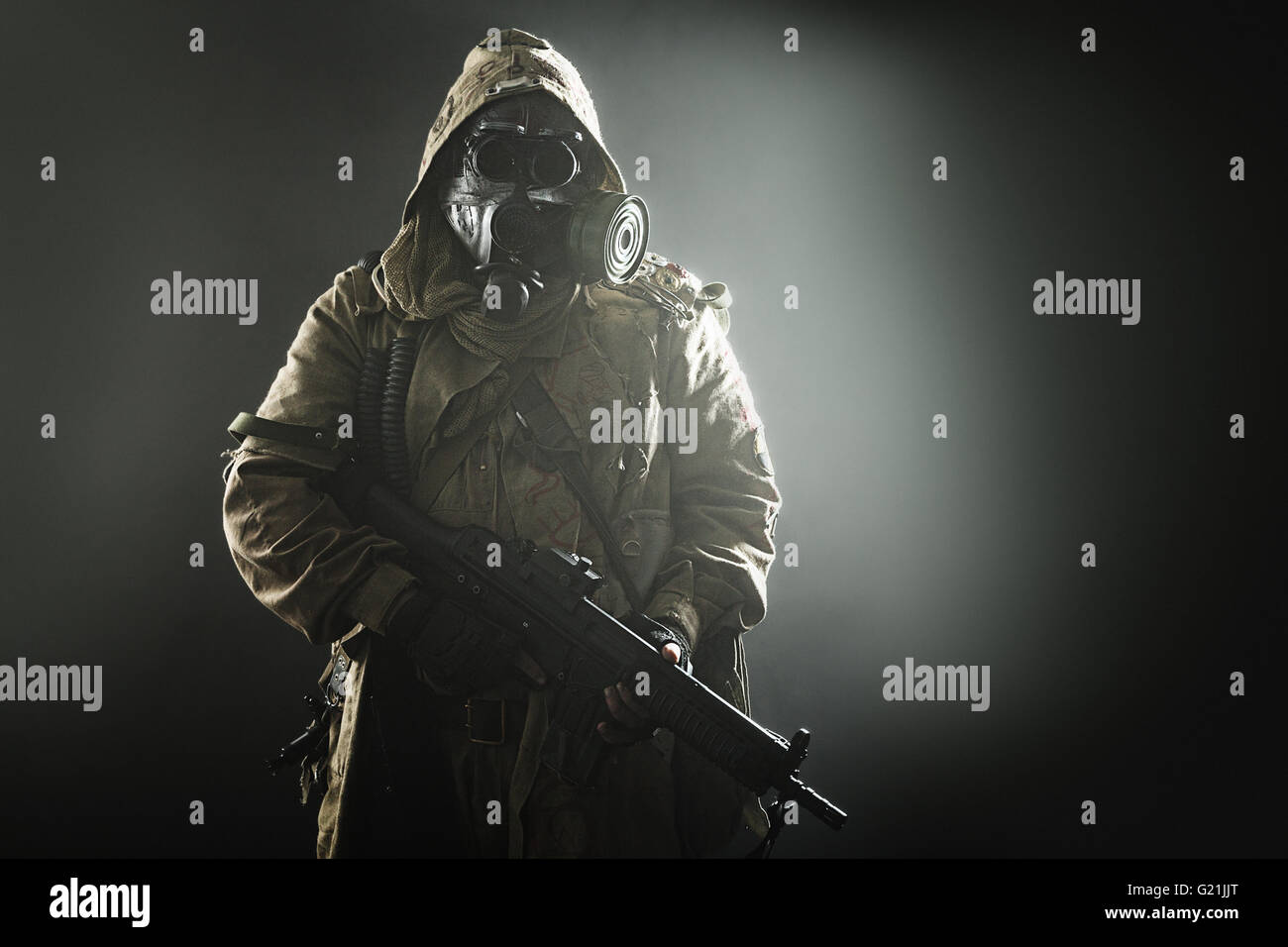 Studioaufnahme von nuklearen survivor Stockfoto