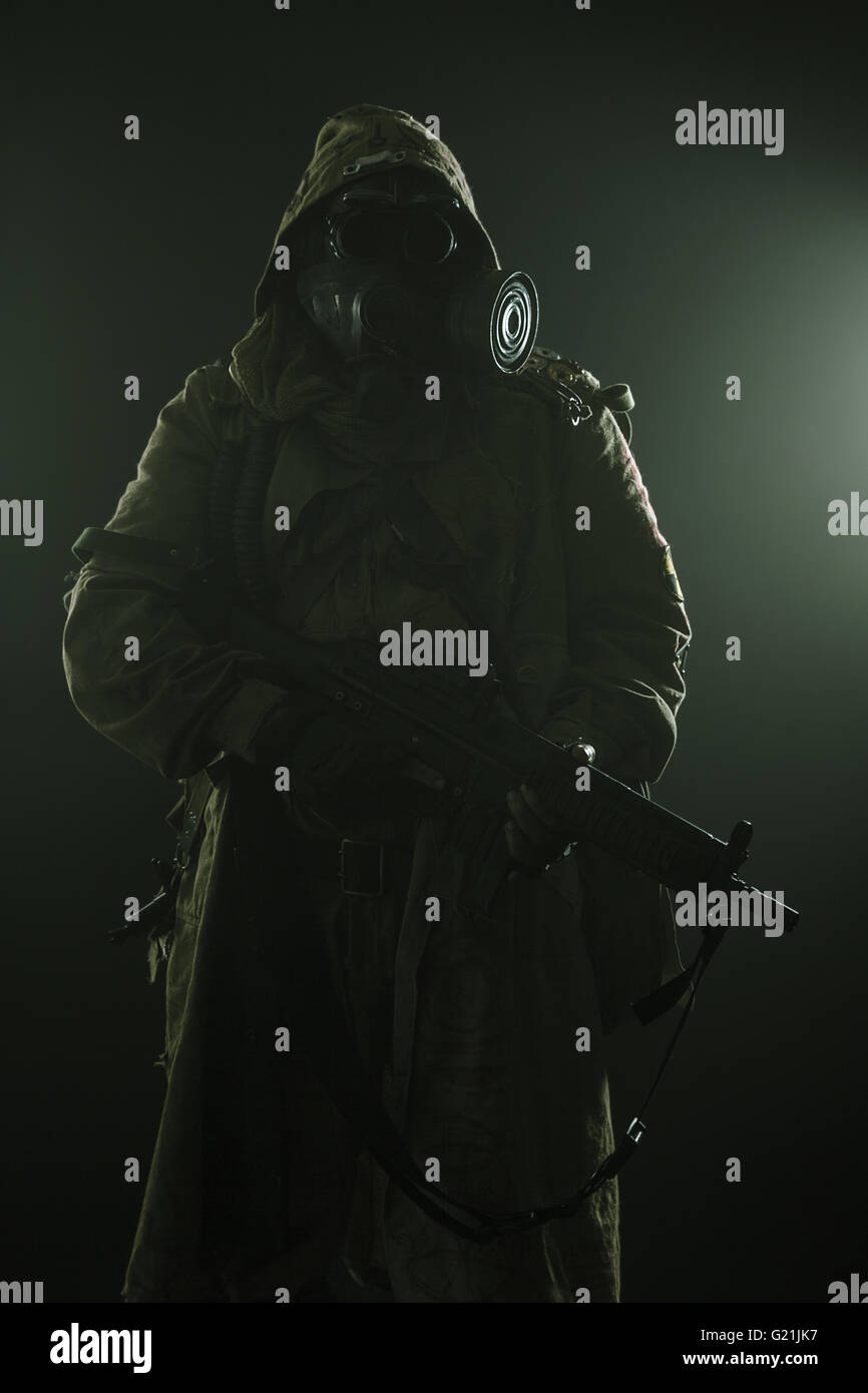 Studioaufnahme von nuklearen survivor Stockfoto