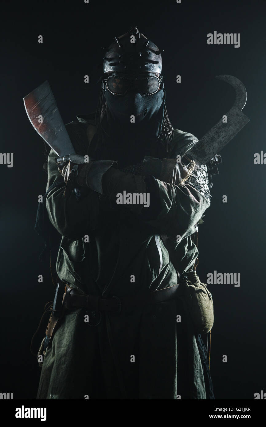 Studioaufnahme von nuklearen survivor Stockfoto