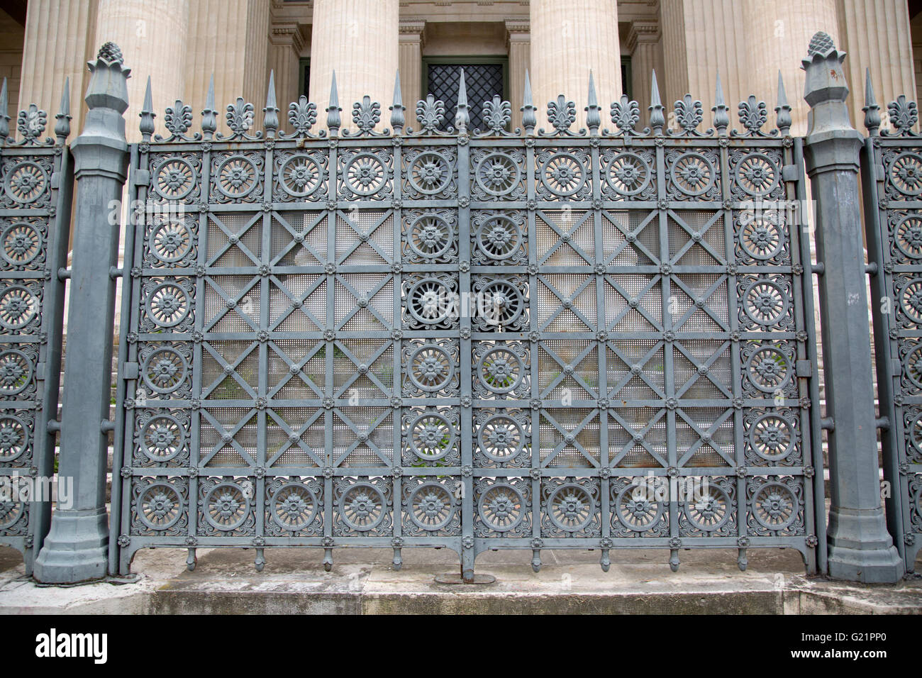 Tribunal de Grande Instanz Eingang; Nimes; Frankreich; Europa Stockfoto